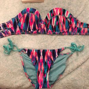 Bikini work once! Size S bottoms & size M top!
